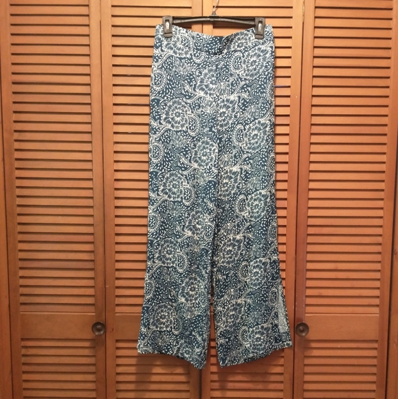 Anthropologie Maeve Flare Floral Pants High Waist XS - Picture 4 of 10